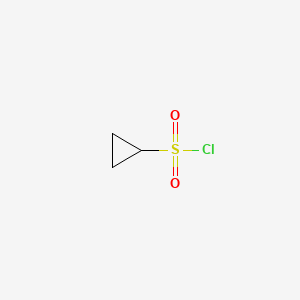 Chemical structure of Cyclopropanesulfonyl Chloride