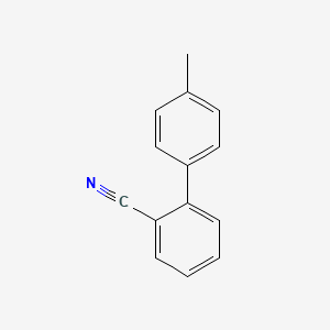 Chemical structure of 2-Cyano-4'-methylbiphenyl