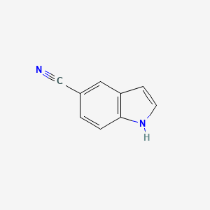 Chemical structure of 5-Cyanoindole