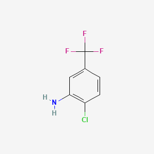 Chemical structure of 2-Chloro-5-(trifluoromethyl)aniline