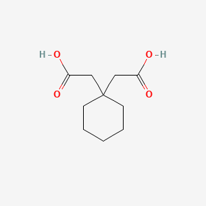 Chemical structure of 1,1-Cyclohexanediacetic acid