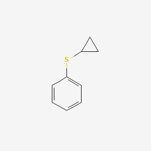 Chemical structure of Cyclopropyl phenyl sulfide