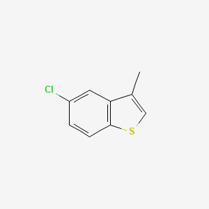 Chemical structure of 5-chloro-3-methylbenzo[b]thiophene