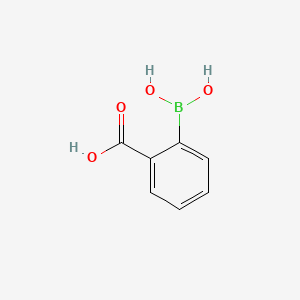 Chemical structure of 2-Carboxybenzeneboronic Acid (contains varying amounts of Anhydride)