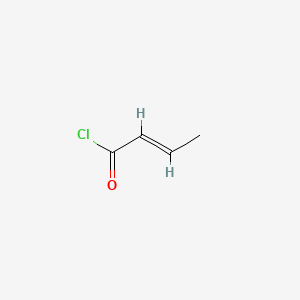 Chemical structure of Crotonoyl chloride