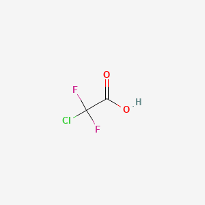 Chemical structure of Chlorodifluoroacetic acid