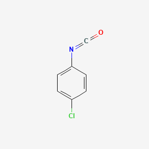 Chemical structure of 4-Chlorophenyl isocyanate