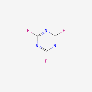 Chemical structure of Cyanuric fluoride