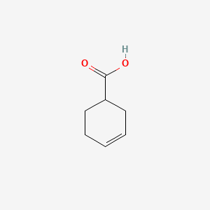 Chemical structure of 3-Cyclohexene-1-carboxylic acid