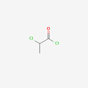 Chemical structure of 2-Chloropropionyl chloride