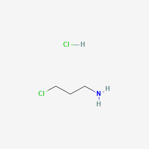 Chemical structure of 3-Chloropropylazanium chloride