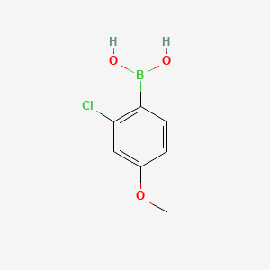 Chemical structure of 2-Chloro-4-methoxybenzeneboronic acid