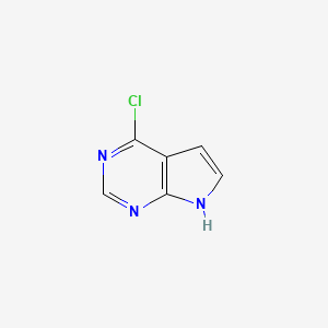 Chemical structure of 6-Chloro-7-deazapurine