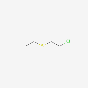 Chemical structure of 2-Chloroethyl ethyl sulfide