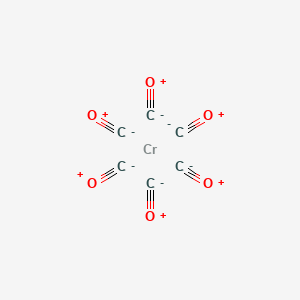 Chemical structure of Chromium hexacarbonyl