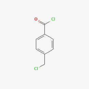 Chemical structure of 4-(Chloromethyl)benzoyl chloride