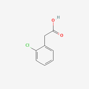 Chemical structure of 2-Chlorophenylacetic acid