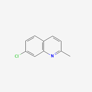 Chemical structure of 7-Chloroquinaldine