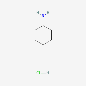 Chemical structure of Cyclohexylazanium;chloride