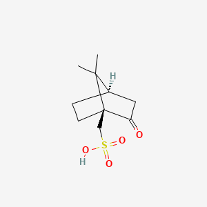 Chemical structure of (1S)-(+)-10-Camphorsulfonic acid