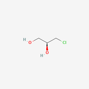 Chemical structure of (S)-(+)-3-Chloro-1,2-propanediol