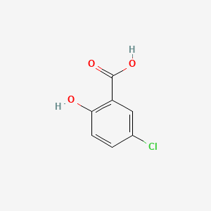 Chemical structure of 5-Chlorosalicylic acid