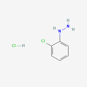 Chemical structure of 2-Chlorophenylhydrazine hydrochloride