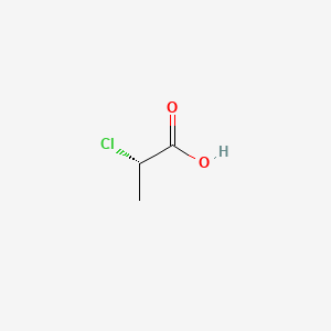 Chemical structure of (S)-(-)-2-Chloropropanoic acid