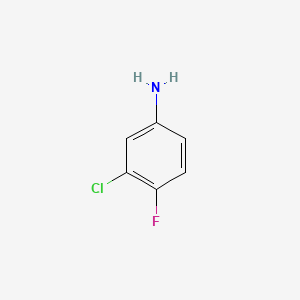 Chemical structure of 3-Chloro-4-fluoroaniline