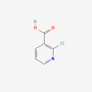 Chemical structure of 2-Chloronicotinic acid