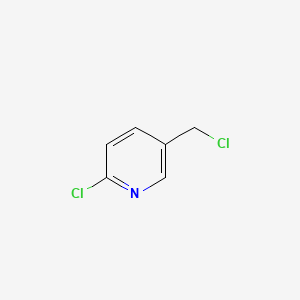 Chemical structure of 2-Chloro-5-(chloromethyl)pyridine