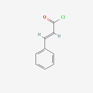 Chemical structure of Cinnamoyl chloride