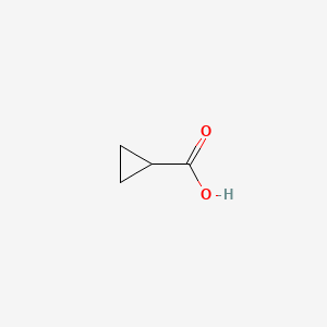 Chemical structure of Cyclopropanecarboxylic acid