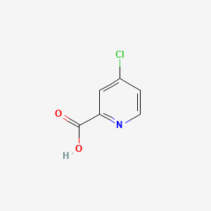 Chemical structure of 4-Chloropyridine-2-Carboxylic Acid