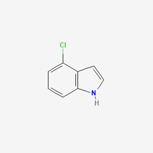 Chemical structure of 4-Chloroindole