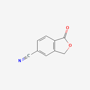 Chemical structure of 5-Cyanophthalide
