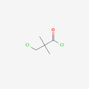 Chemical structure of 3-Chloro-2,2-dimethylpropionyl chloride