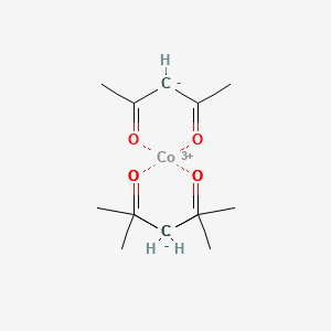 Chemical structure of Cobalt acetylacetonate