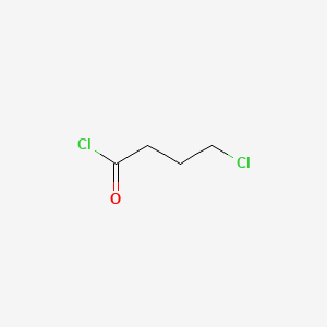 Chemical structure of 4-Chlorobutyryl chloride