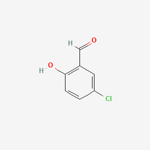 Chemical structure of 5-Chlorosalicylaldehyde