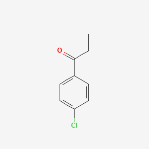 Chemical structure of 4'-Chloropropiophenone
