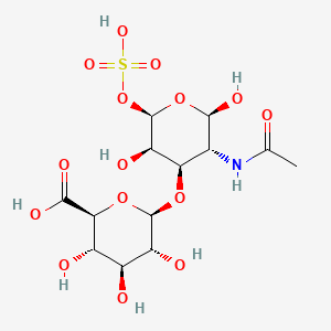 Chemical structure of Chondroitin 4-sulfate sodium salt