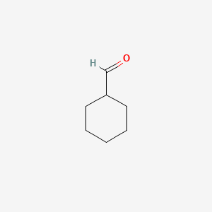 Chemical structure of Cyclohexanecarboxaldehyde