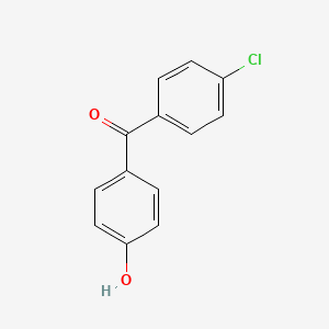 Chemical structure of 4-Chloro-4'-hydroxybenzophenone