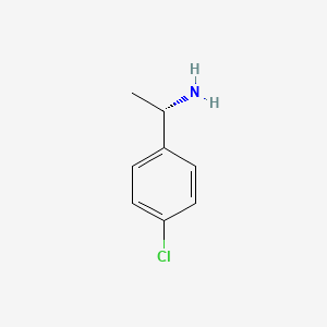 Chemical structure of (S)-1-(4-Chlorophenyl)ethylamine