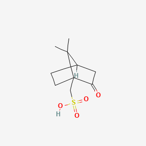 Chemical structure of (±)-Camphor-10-sulfonic acid