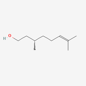 Chemical structure of (S)-(-)-β-Citronellol