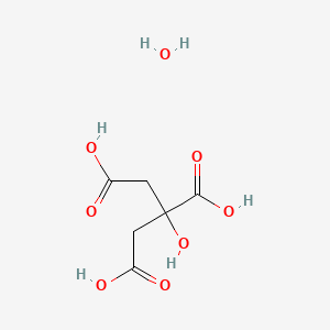 Chemical structure of Citric acid monohydrate