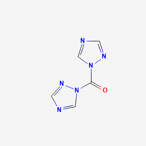 Chemical structure of 1,1'-Carbonyl-di-(1,2,4-triazole)