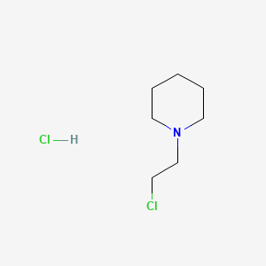 Chemical structure of 1-(2-Chloroethyl)piperidine hydrochloride